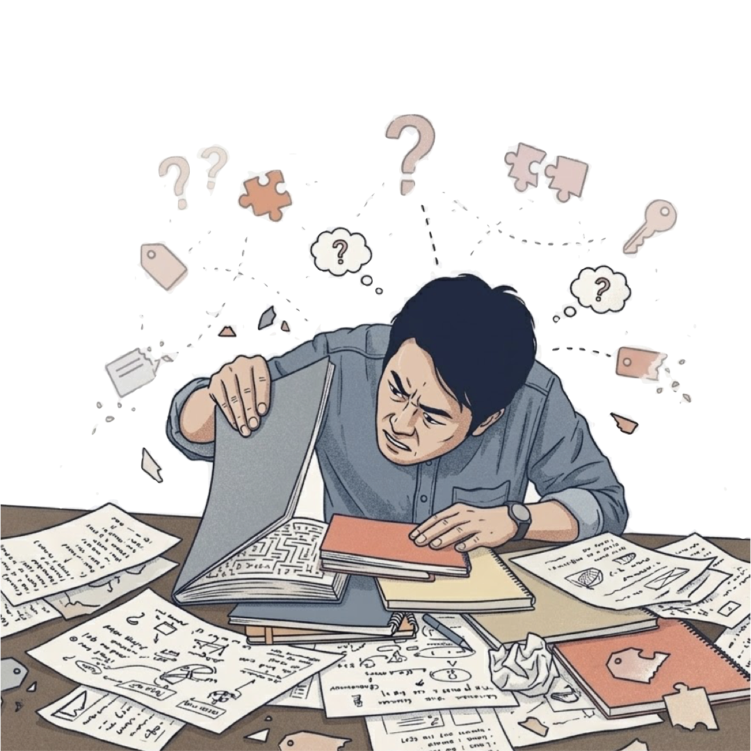 Notes piling up without a clear way to find them later